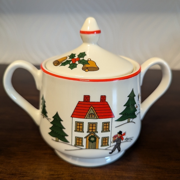 Vintage 1980s Fine China Of Japan Sugar & Cream Serving Set - Picture 12 of 12